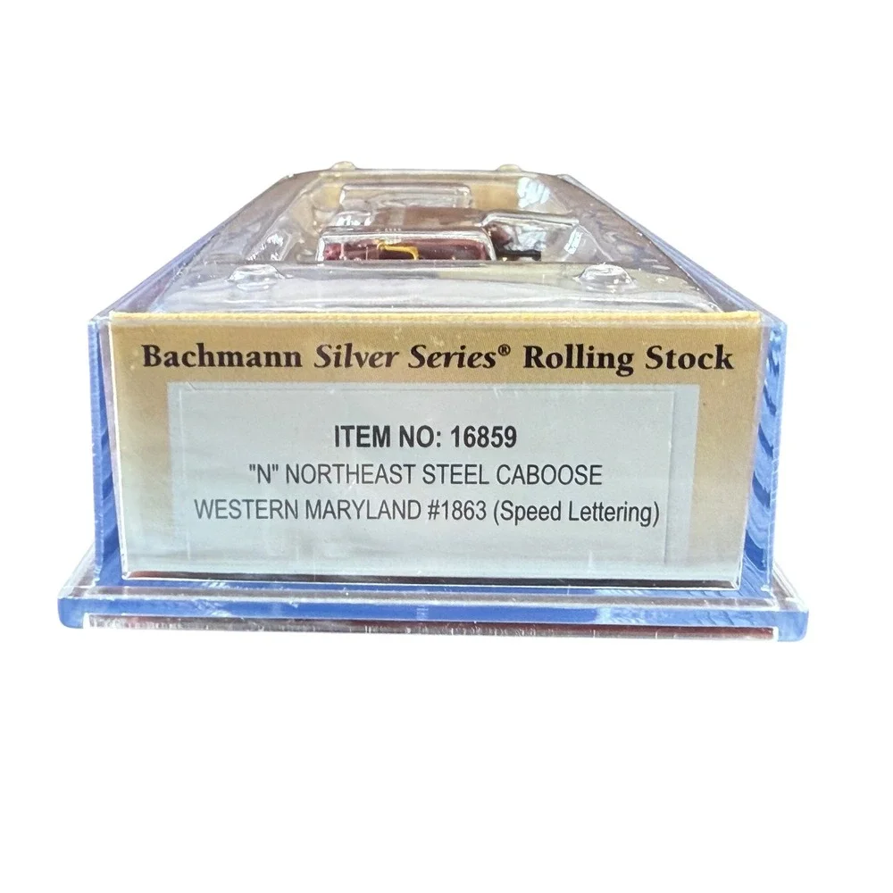 N Scale Bachmann Silver Series 16859 WM Western Maryland Northeast Caboose #1863